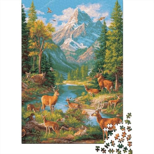 Tiere, Tierwelt, lustiges Lernspiel, Herausforderungsspielzeug für Männer und Frauen, 1000 Stück (75 x 50 cm) von CKMSMCS