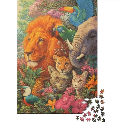 Tiere, Tierwelt, lustiges Lernspiel, Herausforderungsspielzeug für Männer und Frauen, 1000 Stück (75 x 50 cm) von CKMSMCS