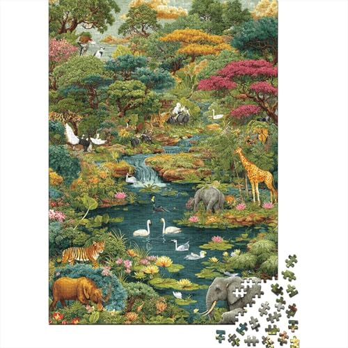 Tiere, Tierwelt, lustiges Lernspiel, Herausforderungsspielzeug für Männer und Frauen, 300 Stück (40 x 28 cm) von CKMSMCS