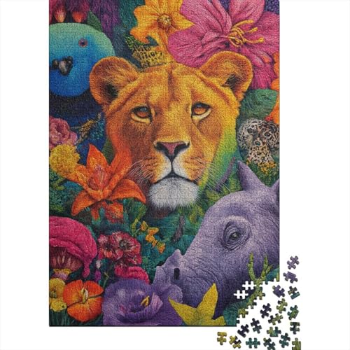 Tiere, Tierwelt, lustiges Lernspiel, Herausforderungsspielzeug für Männer und Frauen, 300 Stück (40 x 28 cm) von CKMSMCS