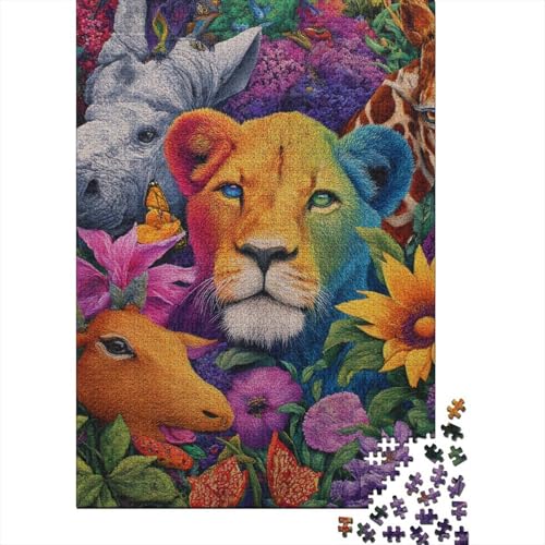 Tiere, Tierwelt, pädagogisches Puzzlespiel, geeignet für Familienunterhaltung, sehr interessant und schwierig, 1000 Teile (75 x 50 cm) von CKMSMCS