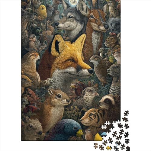 Tiere, Tierwelt, pädagogisches Puzzlespiel, geeignet für Familienunterhaltung, sehr interessant und schwierig, 1000 Teile (75 x 50 cm) von CKMSMCS