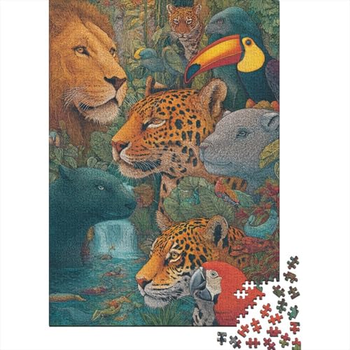 Tiere, Tierwelt, pädagogisches Puzzlespiel, geeignet für Familienunterhaltung, sehr interessant und schwierig, 300 Teile (40 x 28 cm) von CKMSMCS