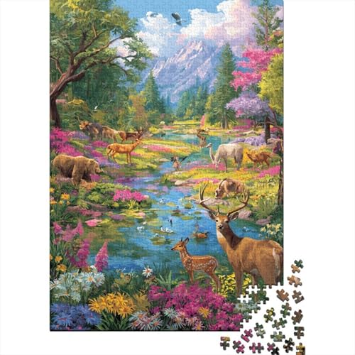 Tiere, Tierwelt, pädagogisches Puzzlespiel, geeignet für die Heimdekoration, relativ schwierig, 1000 Teile (75 x 50 cm) von CKMSMCS