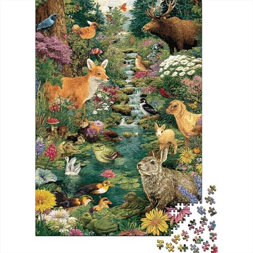 Tiere, Tierwelt, pädagogisches Puzzlespiel, geeignet für die Heimdekoration, relativ schwierig, 300 Teile (40 x 28 cm) von CKMSMCS
