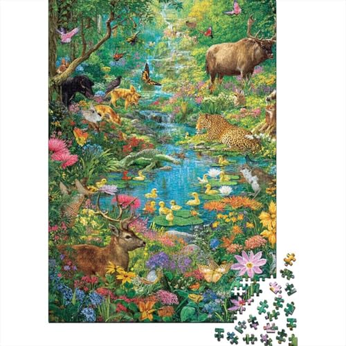 Tiere, Tierwelt, pädagogisches Puzzlespiel, geeignet für die Heimdekoration, relativ schwierig, 500 Teile (52 x 38 cm) von CKMSMCS