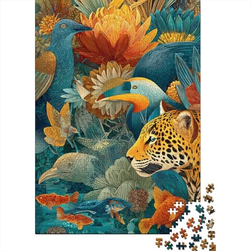 Tiere, Tierwelt, pädagogisches Puzzlespiel, geeignet für die Heimdekoration, relativ schwierig, 500 Teile (52 x 38 cm) von CKMSMCS