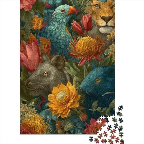 Tiere, Tierwelt, pädagogisches Puzzlespiel für Erwachsene ab 12 Jahren, geeignet für Familienunterhaltung, 1000 Teile (75 x 50 cm) von CKMSMCS