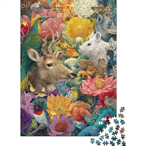 Tiere, Tierwelt, pädagogisches Puzzlespiel für Erwachsene ab 12 Jahren, geeignet für Familienunterhaltung, 1000 Teile (75 x 50 cm) von CKMSMCS