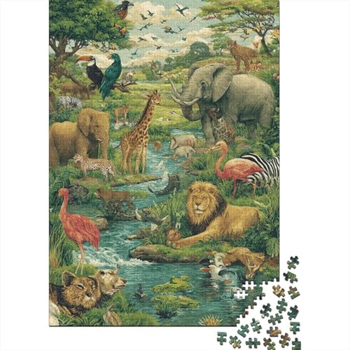 Tiere, Tierwelt, pädagogisches Puzzlespiel für Erwachsene ab 12 Jahren, geeignet für Familienunterhaltung, 300 Teile (40 x 28 cm) von CKMSMCS