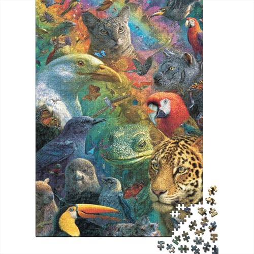 Tiere, Tierwelt, pädagogisches Puzzlespiel für Erwachsene ab 12 Jahren, geeignet für Familienunterhaltung, 300 Teile (40 x 28 cm) von CKMSMCS