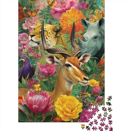 Tiere, Tierwelt, pädagogisches Puzzlespiel für Erwachsene ab 12 Jahren, geeignet für Familienunterhaltung, 300 Teile (40 x 28 cm) von CKMSMCS
