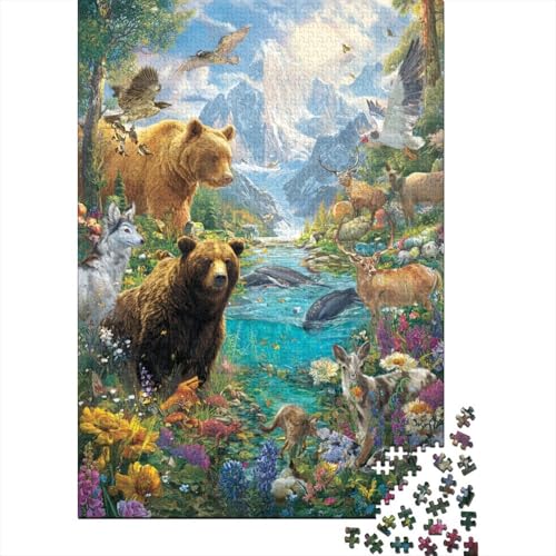 Tiere, Tierwelt, pädagogisches Puzzlespiel für Erwachsene ab 12 Jahren, geeignet für Familienunterhaltung, 500 Teile (52 x 38 cm) von CKMSMCS