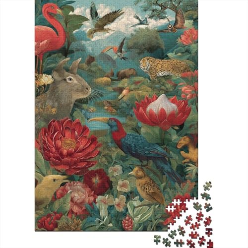 Tiere, Tierwelt, pädagogisches Puzzlespiel für Erwachsene ab 12 Jahren, geeignet für Familienunterhaltung, 500 Teile (52 x 38 cm) von CKMSMCS