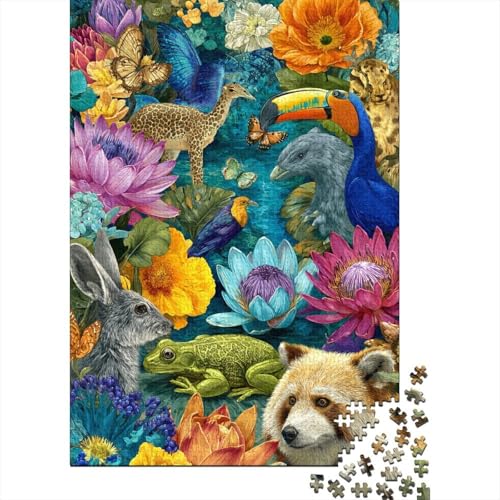 Tiere, Tierwelt, pädagogisches Puzzlespiel für Jugendliche und Erwachsene, cool und unterhaltsam, super herausfordernd, 1000 Teile (75 x 50 cm) von CKMSMCS