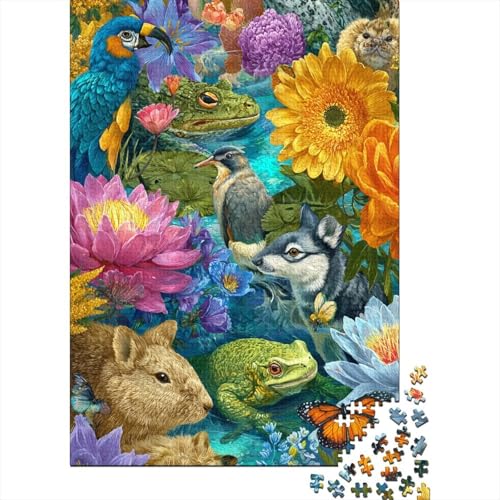 Tiere, Tierwelt, pädagogisches Puzzlespiel für Jugendliche und Erwachsene, cool und unterhaltsam, super herausfordernd, 1000 Teile (75 x 50 cm) von CKMSMCS