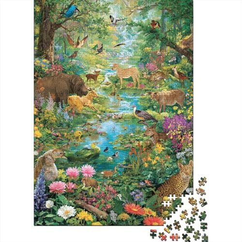 Tiere, Tierwelt, pädagogisches Puzzlespiel für Jugendliche und Erwachsene, cool und unterhaltsam, super herausfordernd, 500 Teile (52 x 38 cm) von CKMSMCS