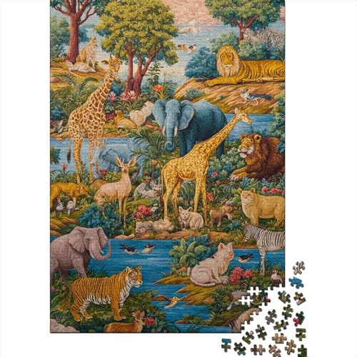 Tiere, Tierwelt, sehr interessantes Lernspiel mit einzigartiger Form und voller Überraschungen, 1000 Teile (75 x 50 cm) von CKMSMCS