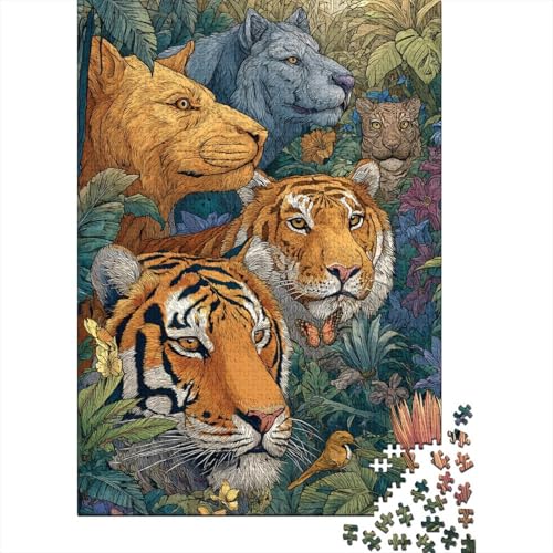 Tiere, Tierwelt, sehr interessantes Lernspiel mit einzigartiger Form und voller Überraschungen, 1000 Teile (75 x 50 cm) von CKMSMCS