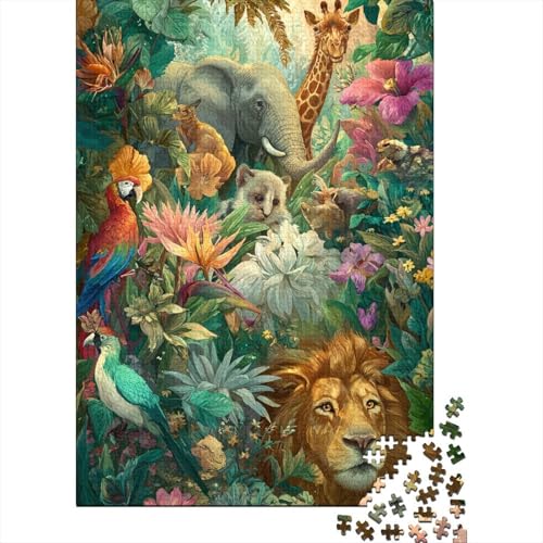 Tiere, Tierwelt, sehr interessantes Lernspiel mit einzigartiger Form und voller Überraschungen, 1000 Teile (75 x 50 cm) von CKMSMCS
