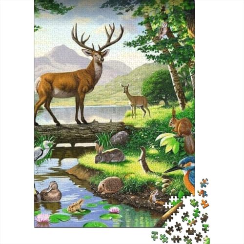 Tiere, Tierwelt, sehr interessantes Puzzlespiel, geeignet für Familienunterhaltung, anspruchsvoll, 1000 Teile (75 x 50 cm) von CKMSMCS