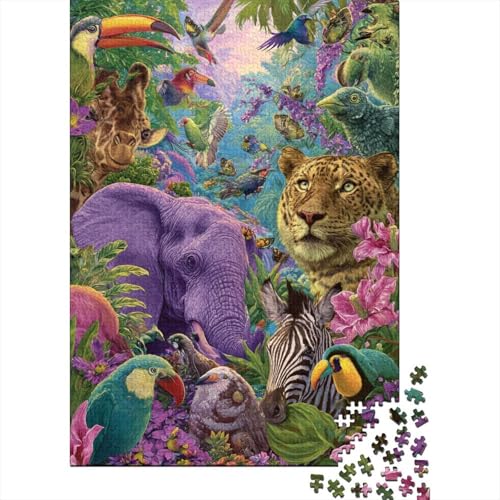 Tiere, Tierwelt, sehr interessantes Puzzlespiel, geeignet für Familienunterhaltung, anspruchsvoll, 500 Teile (52 x 38 cm) von CKMSMCS