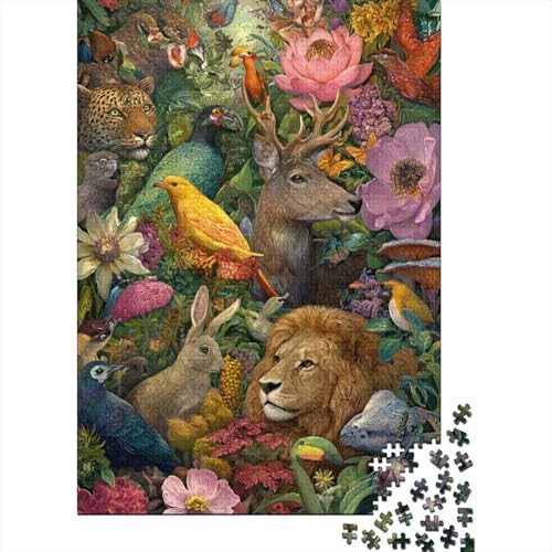 Tiere, Tierwelt, sehr lustiges und anspruchsvolles Puzzlespiel, Heimdekoration, Puzzle, 500 Teile (52 x 38 cm) von CKMSMCS