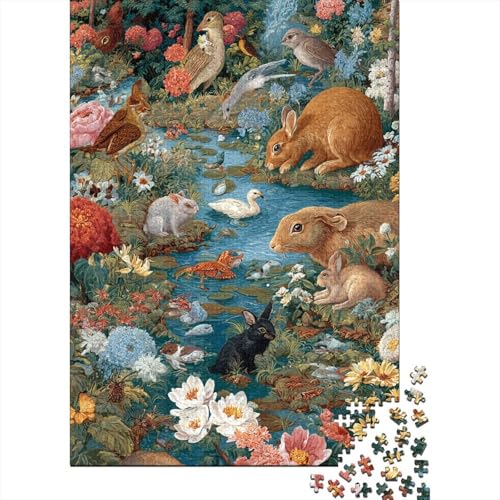 Tiere, Tierwelt, sehr lustiges und herausforderndes Puzzlespiel, Heimdekoration, Puzzle, 1000 Teile (75 x 50 cm) von CKMSMCS
