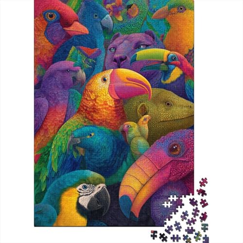 Tiere, Tierwelt, süß und lustig, schwer bis schwierig, klassisches Puzzlespiel, wunderschön dekorierte Puzzles, 500 Teile (52 x 38 cm) von CKMSMCS