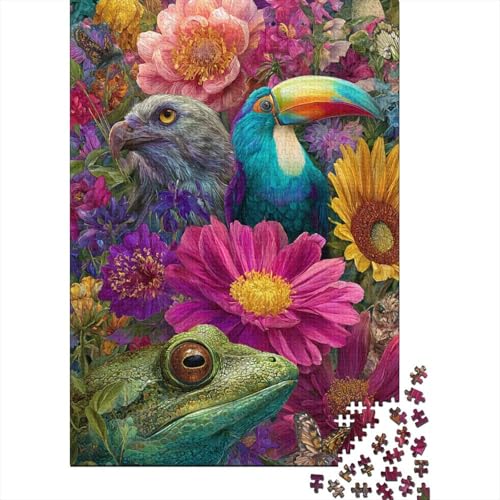 Tiere, Tierwelt-Lernspiel, geeignet für Kinder ab 10 Jahren und Erwachsene, interessant und herausfordernd, 1000 Teile (75 x 50 cm) von CKMSMCS