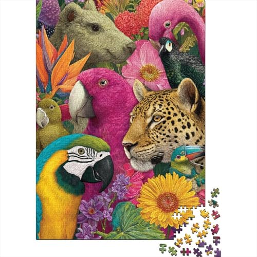 Tiere, Tierwelt-Lernspiel, geeignet für Kinder ab 10 Jahren und Erwachsene, interessant und herausfordernd, 1000 Teile (75 x 50 cm) von CKMSMCS