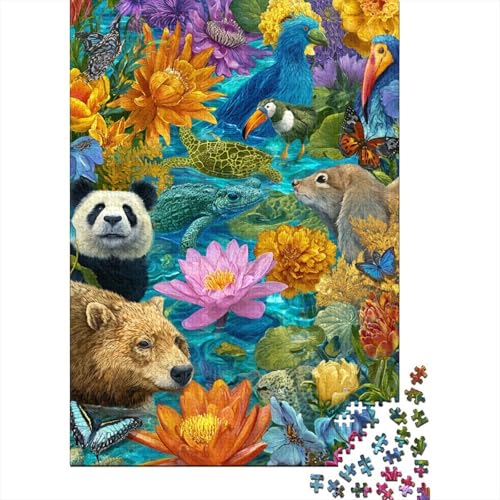 Tiere, Tierwelt-Lernspiel, geeignet für Kinder ab 10 Jahren und Erwachsene, interessant und herausfordernd, 1000 Teile (75 x 50 cm) von CKMSMCS