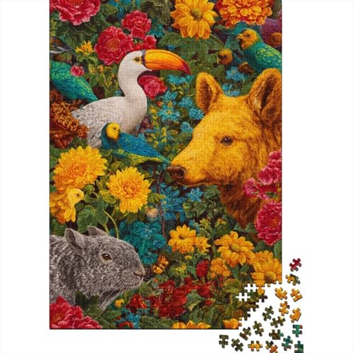 Tiere, Tierwelt-Lernspiel, geeignet für Kinder ab 10 Jahren und Erwachsene, interessant und herausfordernd, 1000 Teile (75 x 50 cm) von CKMSMCS