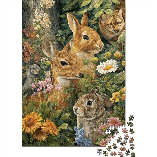 Tiere, Tierwelt-Lernspiel, geeignet für Kinder ab 10 Jahren und Erwachsene, interessant und herausfordernd, 1000 Teile (75 x 50 cm) von CKMSMCS
