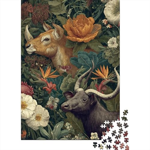 Tiere, Tierwelt-Lernspiel, geeignet für Kinder ab 10 Jahren und Erwachsene, interessant und herausfordernd, 1000 Teile (75 x 50 cm) von CKMSMCS
