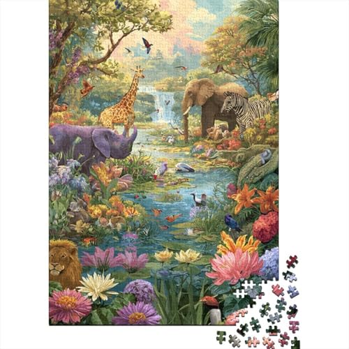 Tiere, Tierwelt-Lernspiel, geeignet für Kinder ab 10 Jahren und Erwachsene, interessant und herausfordernd, 1000 Teile (75 x 50 cm) von CKMSMCS