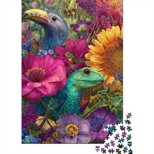 Tiere, Tierwelt-Lernspiel, geeignet für Kinder ab 10 Jahren und Erwachsene, interessant und herausfordernd, 1000 Teile (75 x 50 cm) von CKMSMCS