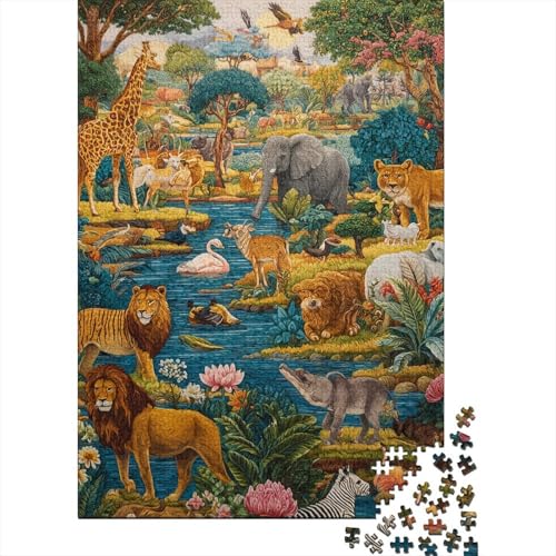 Tiere, Tierwelt-Lernspiel, geeignet für Kinder ab 10 Jahren und Erwachsene, interessant und herausfordernd, 300 Teile (40 x 28 cm) von CKMSMCS