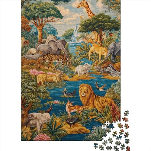 Tiere, Tierwelt-Lernspiel, geeignet für Kinder ab 10 Jahren und Erwachsene, interessant und herausfordernd, 300 Teile (40 x 28 cm) von CKMSMCS