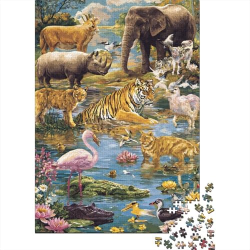 Tiere, Tierwelt-Lernspiel, geeignet für Kinder ab 10 Jahren und Erwachsene, interessant und herausfordernd, 300 Teile (40 x 28 cm) von CKMSMCS