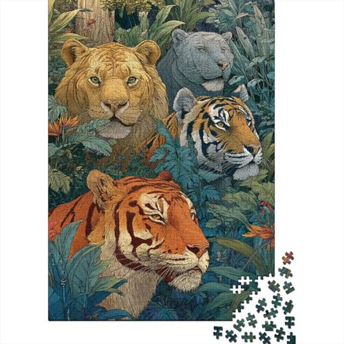 Tiere, Tierwelt-Lernspiel, geeignet für Kinder ab 10 Jahren und Erwachsene, interessant und herausfordernd, 500 Teile (52 x 38 cm) von CKMSMCS