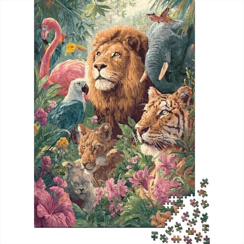 Tiere, Tierwelt-Lernspiel, geeignet für Kinder ab 10 Jahren und Erwachsene, interessant und herausfordernd, 500 Teile (52 x 38 cm) von CKMSMCS