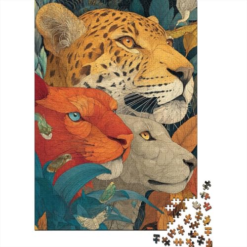 Tiere, Tierwelt-Lernspiel, geeignet für Kinder ab 10 Jahren und Erwachsene, interessant und herausfordernd, 500 Teile (52 x 38 cm) von CKMSMCS
