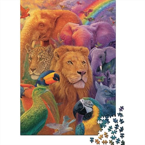 Tiere, Tierwelt-Lernspiel, geeignet für Kinder ab 10 Jahren und Erwachsene, interessant und herausfordernd, 500 Teile (52 x 38 cm) von CKMSMCS