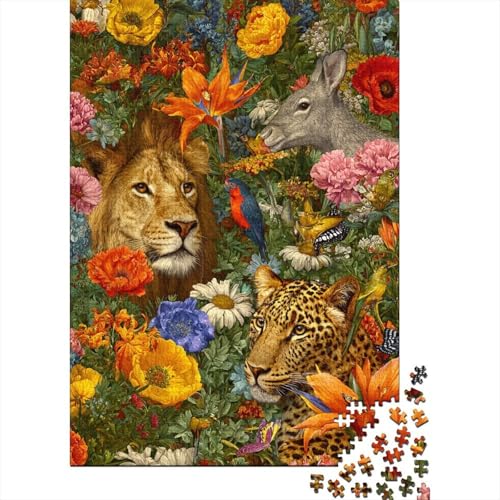 Tiere, Tierwelt-Lernspiel, geeignet für Kinder ab 10 Jahren und Erwachsene, interessant und herausfordernd, 500 Teile (52 x 38 cm) von CKMSMCS
