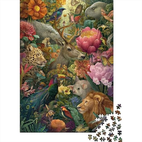 Tiere, Tierwelt-Lernspiel, geeignet für Kinder ab 10 Jahren und Erwachsene, interessant und herausfordernd, 500 Teile (52 x 38 cm) von CKMSMCS