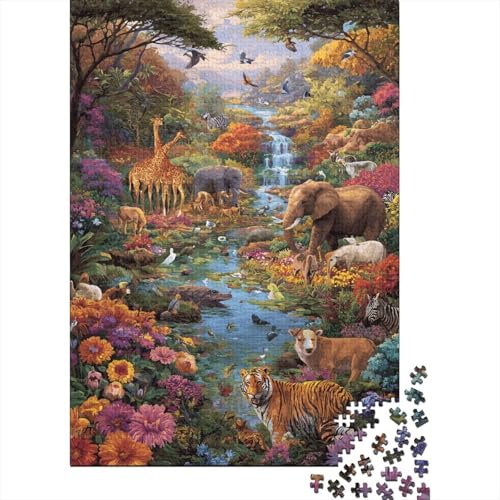 Tiere, Tierwelt-Lernspiel, geeignet für Kinder ab 10 Jahren und Erwachsene, interessant und herausfordernd, 500 Teile (52 x 38 cm) von CKMSMCS