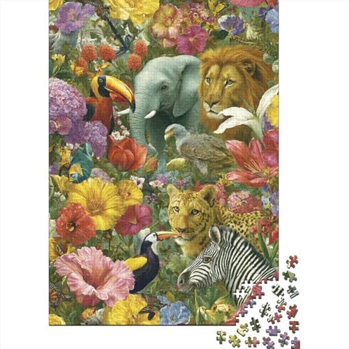 Tiere, Tierwelt-Lernspiele für Jungen und Mädchen, pädagogische Puzzlespiele, geeignet für Familienunterhaltung, sehr interessant, 1000 Teile (75 x 50 cm) von CKMSMCS