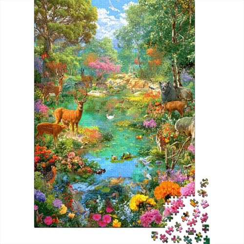 Tiere, Tierwelt-Lernspiele für Jungen und Mädchen, pädagogische Puzzlespiele, geeignet für Familienunterhaltung, sehr interessant, 1000 Teile (75 x 50 cm) von CKMSMCS