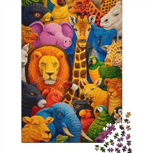 Tiere, Tierwelt-Lernspiele für Jungen und Mädchen, pädagogische Puzzlespiele, geeignet für Familienunterhaltung, sehr interessant, 1000 Teile (75 x 50 cm) von CKMSMCS